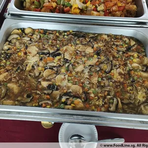 Braised Egg Tofu with Mushrooms & Mixed Vegetables