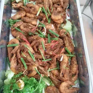 沙嗲虾 Fried Prawn w/ Satay Sauce (New)