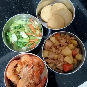 Dinner Tingkat (20 Days, 3 Dishes + Soup OR 4 Dishes)