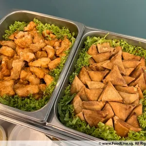 Deep Fried Dory Fish Cubes with Lemon Sauce