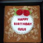 Sugee Cake (Plain) (Weight: 1kg- 7") (Deco (wordings): None) (Stevia: None) (Additional gold candles: 8)