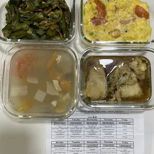 Dinner Tingkat (20 Days, 3 Dishes + Soup OR 4 Dishes)