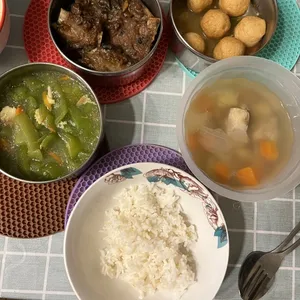 Dinner Tingkat (20 Days, 3 Dishes + Soup OR 4 Dishes)