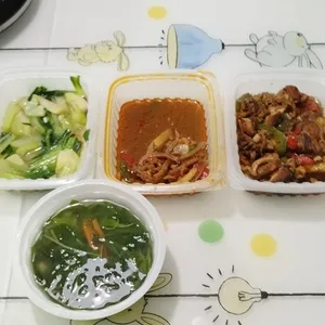 Lunch/Dinner Tingkat (10 Days, 3 Dishes + Soup OR 4 Dishes)