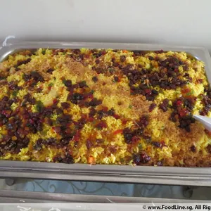 Thai Style Fried Rice served with Chicken Floss 泰式香炒饭配鳮肉松