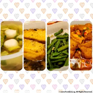 Lunch/Dinner Tingkat (5 Days, 3 Dishes + Soup OR 4 Dishes)