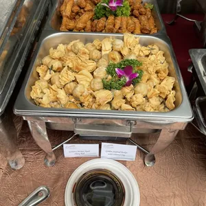 Golden Seafood Pocket with Oriental Dip