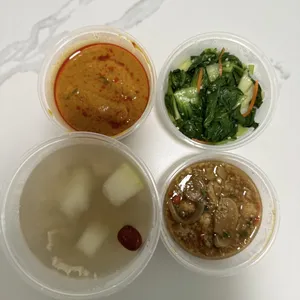 Trial Tingkat - 3 Dishes + 1 soup/ 4 Dishes (5 days)(Lunch)