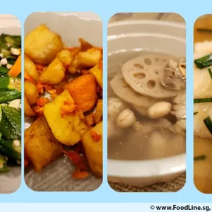 Lunch/Dinner Tingkat (5 Days, 3 Dishes + Soup OR 4 Dishes)