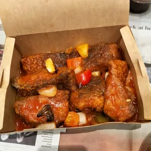 Fried Garoupa Steak with Sweet & Sour Sauce
