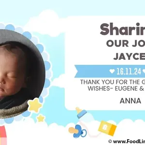 Blissful Gift (Colours: Blue) (Format: Physical Voucher) (Design: Baby Full Month/ 100 Days)