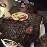 Traditional Xmas Chocolate Truffle Log Cake