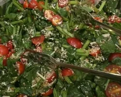 Quinoa Spinach & Tomatoes with Balsamic Vinaigrette | Customer Photo | Big O Group Catering