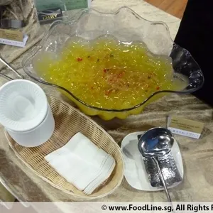Chilled Mango with Tadpole Ball