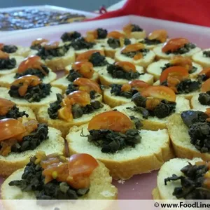 Tomato and Mushroom Bruschetta