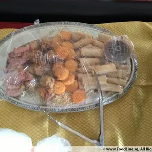 New Year Combination Platter 新春拼盘 (Smoked Duck, Spring Roll, Scallop, Shrimp Sausage Roll)