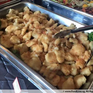 杨枝拌鱼片 Pan Fried Fish Fillet with Pomelo Sauce