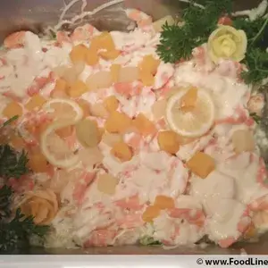 什果沙律虾球 (去壳) Salad Prawn w/ Cocktail (De-Shell)