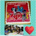1x LITTLE PONY @$58.9 (Size : 9 Inch (12-18 pax)) (Flavours : Vanilla) (Eggless : No) (Big Candles : 8) (Small Candles : 8)