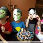 1x Avengers Birthday @$78.9 (Size : Classic (7 Inch Cake + 12 Cupcakes)) (Big Candles : 1) (Small Candles : 7)