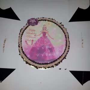 1x ELEGANT PRINCESS @$58.9 (Size : 9 Inch (12-18 pax)) (Flavours: Chocolate) (Big Candle : 3) (Small Candles : 9)