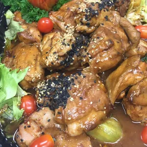 Roasted Boneless Chicken Orange Segment Reduction