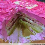1x Rosette Pink @$38.9 (Size : 9 Inch (12-18 pax) +$19.00) (Flavours : Strawberry) (Eggless: No) (Big Candles : 4) (Small Candles : 3)
