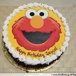 1x Elmo @$58.9 (Size : 9 Inch (12-18 pax)) (Flavours : Blackforest) (Eggless : No) (Big Candles : 4) (Small Candles : 1)