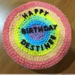 1x Rainbow Cake @$45 (Size: 9 Inches +$23.00)