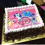 1x LITTLE PONY @$58.9 (Size : 9 Inch (12-18 pax)) (Flavours : Blackforest) (Eggless : No) (Big Candles : 3) (Small Candles : 1)