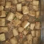 Braised Tofu With Minced Chicken