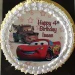 1x SPORTS CAR @$58.9 (Size : 10.5 Inch (20-28 pax) +$27.00) (Flavours : Vanilla) (Eggless : No) (Big Candles : 1) (Small Candles : 4)
