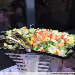 Fruity White Rojak with Ginger Bud Flower Dressing