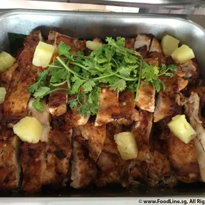 Hawaiian Chicken topped with Grilled Caramelised Pineapple