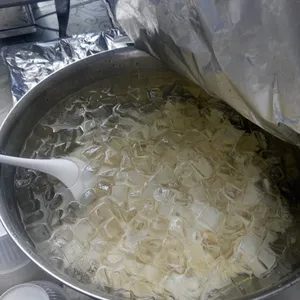 Chilled Almond Jelly with Longan