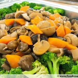 Broccoli with Mushroom Combination in Thick Oyster Broth