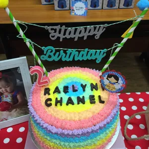 1x Rainbow Cake @$45 (Size: 7 Inches) (Additional Fillings: Chocolate Filling (7 Inch Cake) +$8.00)