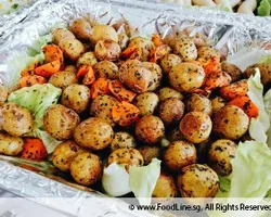 Garlic Roasted Baby Potatoes & Carrots | Customer Photo | Katong Catering