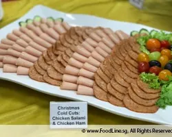 Christmas Cold Cuts: Chicken Salami & Chicken Ham | Customer Photo | Katong Catering