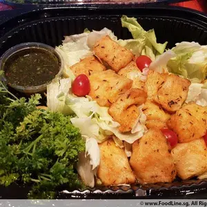 Baked Fish Fillet with Chimichurri Dip