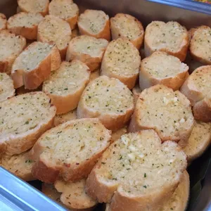 Oven-Baked Garlic Baguette with Fresh Parsley