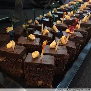 Chocolate Fudge Brownie with Roasted Almonds