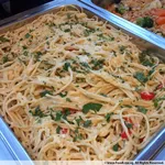 Spaghetti Aglio Olio with Parmesan & Chilli Flakes