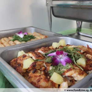 Hawaiian Chicken topped with Grilled Caramelised Pineapple