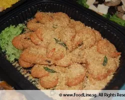 Crispy Cereal Prawn (麦片虾) | Customer Photo | Le Xin Catering Group Pte Ltd