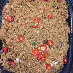 Steamed Flavour Rice with Mushroom and Dried Prawn