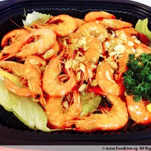 Stir Fried Honey Ginger Prawn