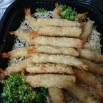Deep Fried Torpedo Prawn with Cheese Sauce