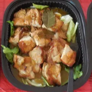 Roasted Boneless Chicken Orange Segment Reduction