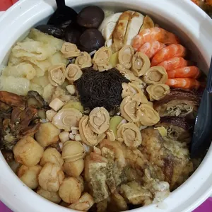 1x Pen Cai (Roast Duck, White Turnip, White Cabbage, Fish Maw, Sea Cucumber, Fai Cai, Prawn, Scallop, Topshell)